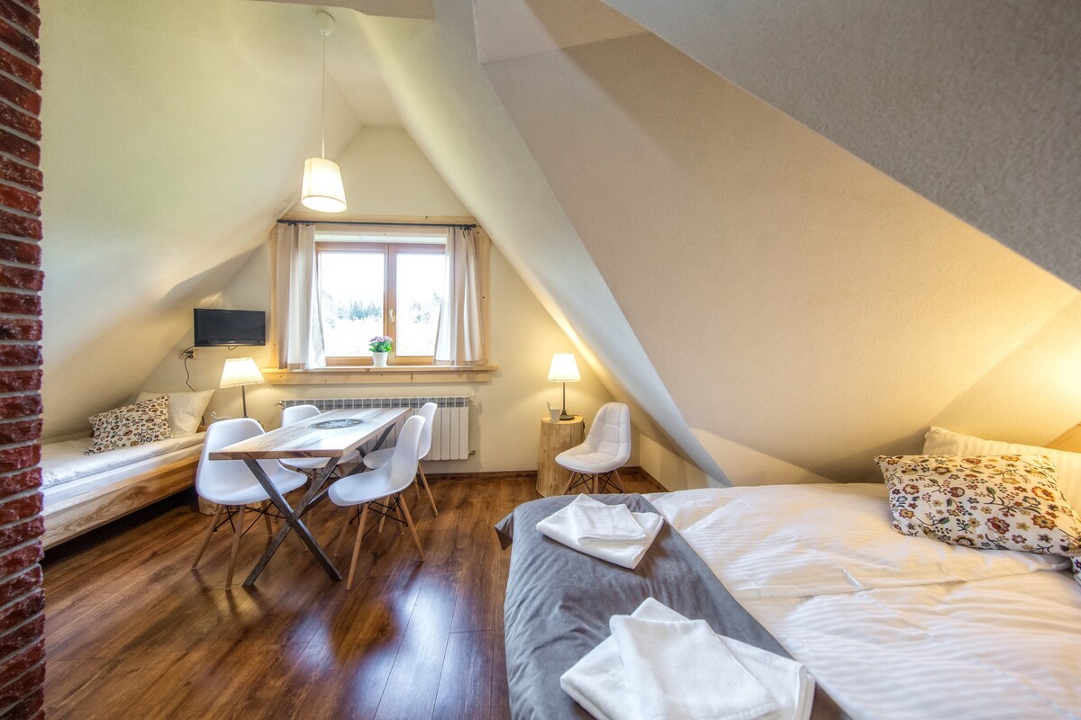 4号房间阁楼房间willagiewontka-witów民宿