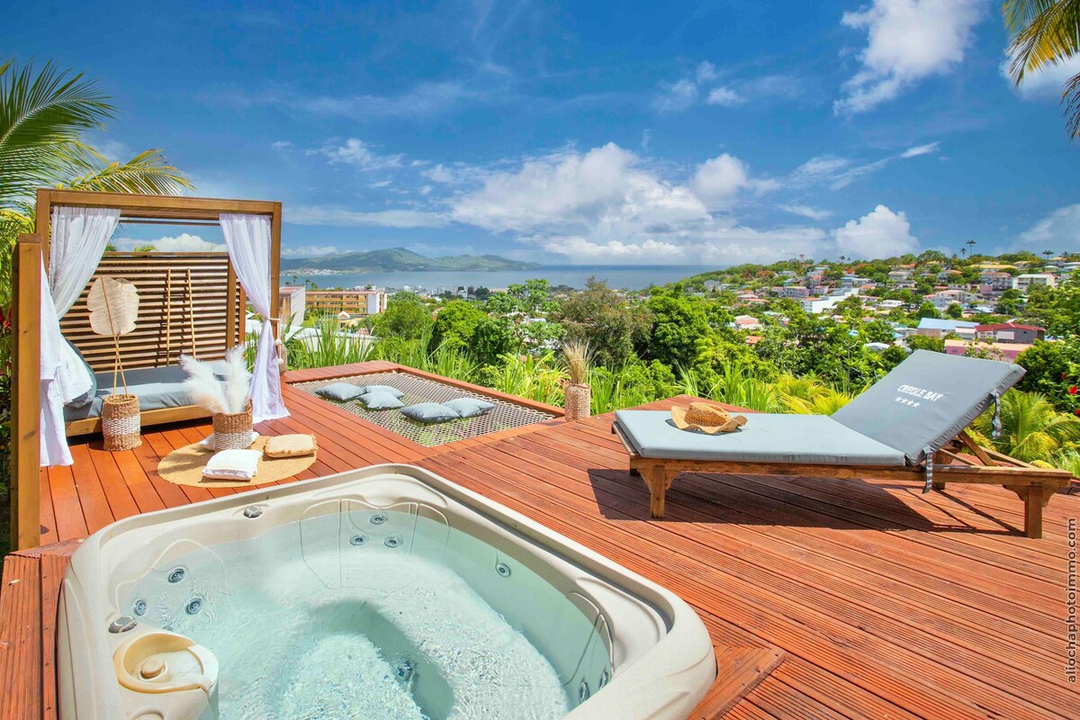 CREOLE BAY CONFORT +私人热水浴缸，可欣赏海景