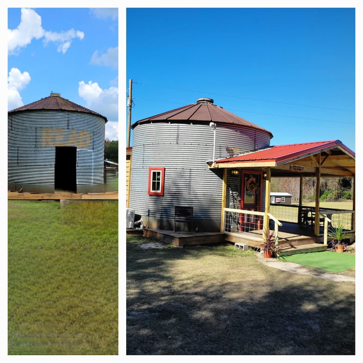 The Silo: Feed the horses from your porch