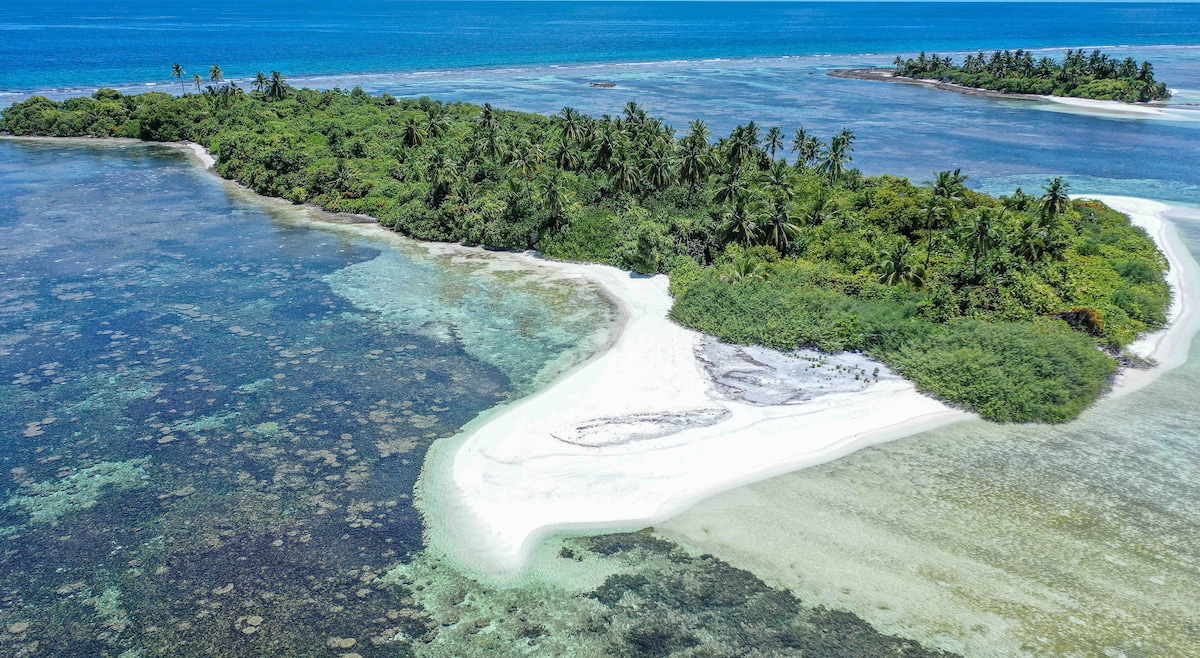 Camp in Maldives at this full private island