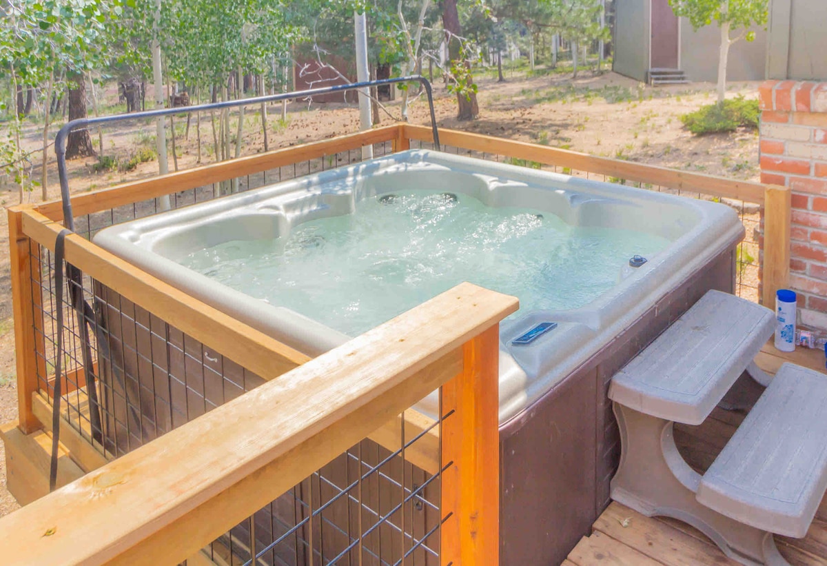 Pinecone Retreat -热水浴缸，景观，科罗拉多州迪维德