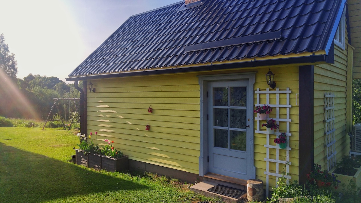 Cozy tiny cottage with sauna in the countryside