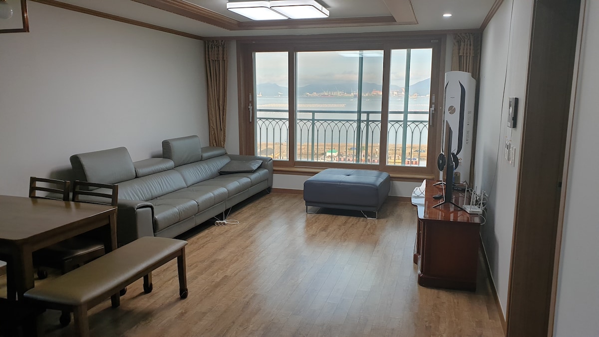 Geoje Seaside Ocean View 53 pyeong duplex pentahouse #美丽的日出，钓鱼