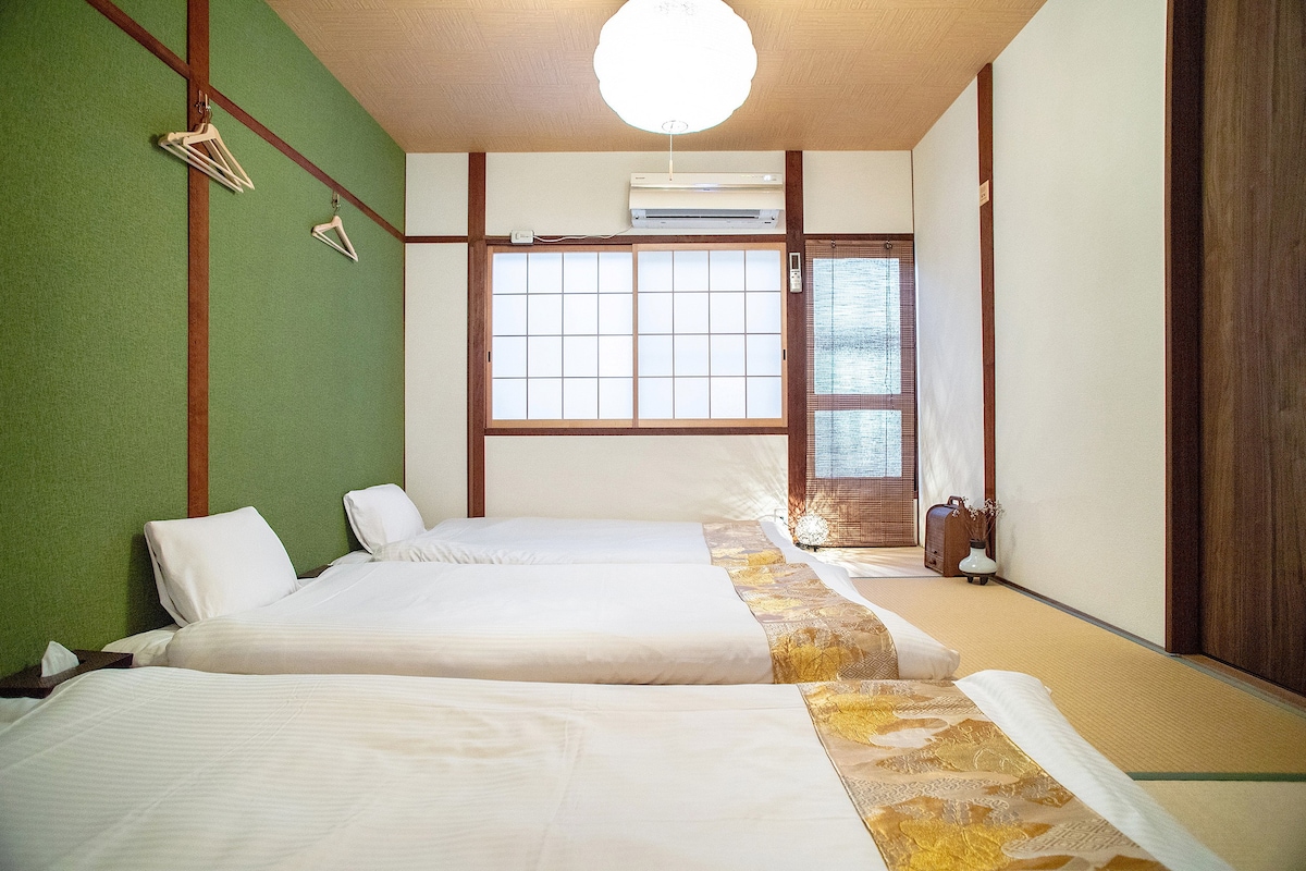 【洛思崖】日式独栋两层家庭房！东寺站5分钟！京都站步行16分钟！2厕！