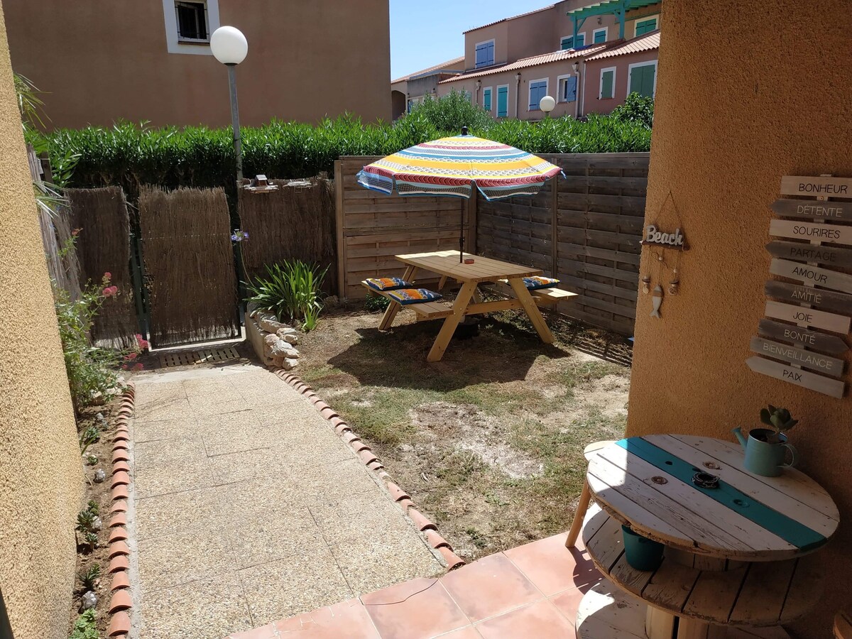 Jardin公寓靠近Mer Torreilles Plage 66