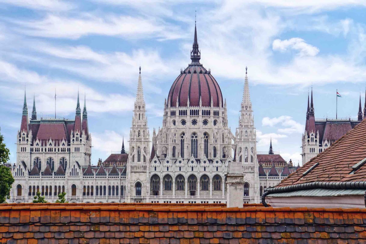 布达城堡（ Buda Castle ）地区布达城区全景空调