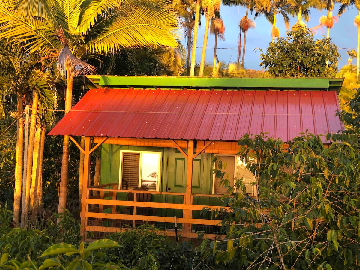 咖啡农场的私人小屋，海景