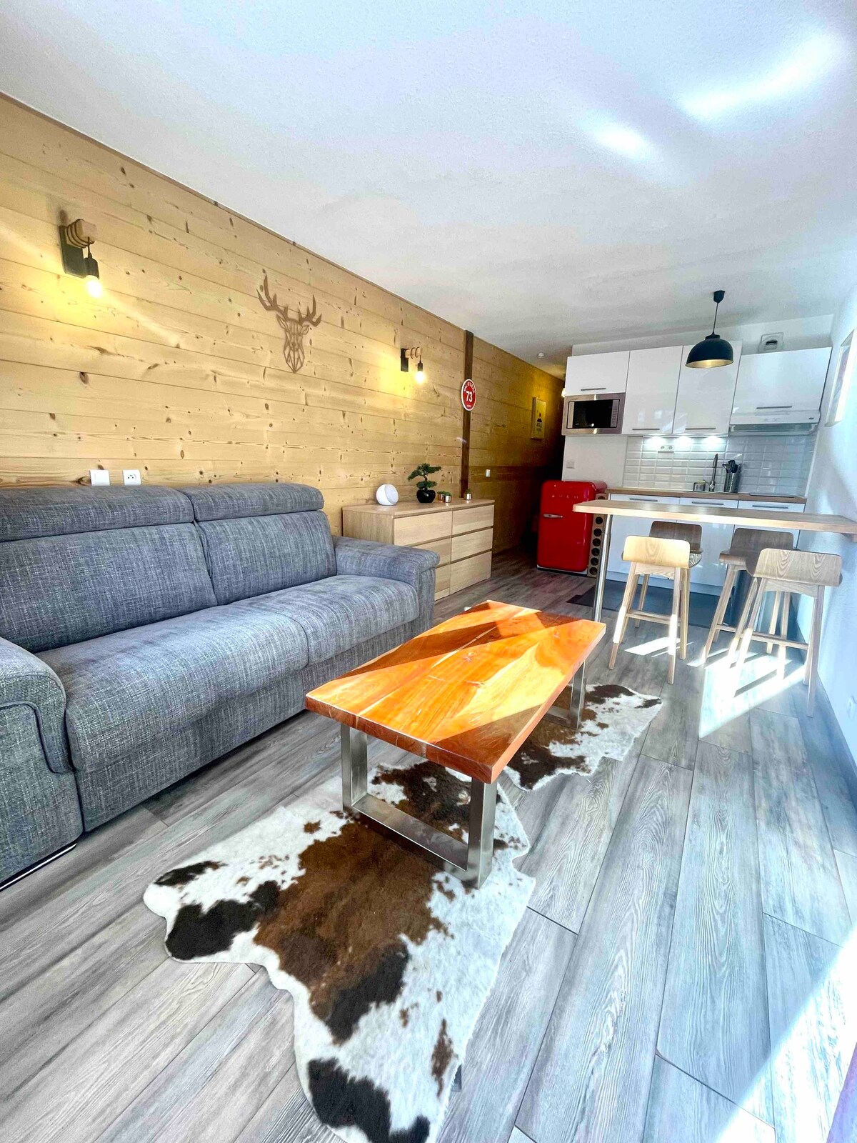 舒适的T2公寓，可容纳4位房客的Val d 'Isere