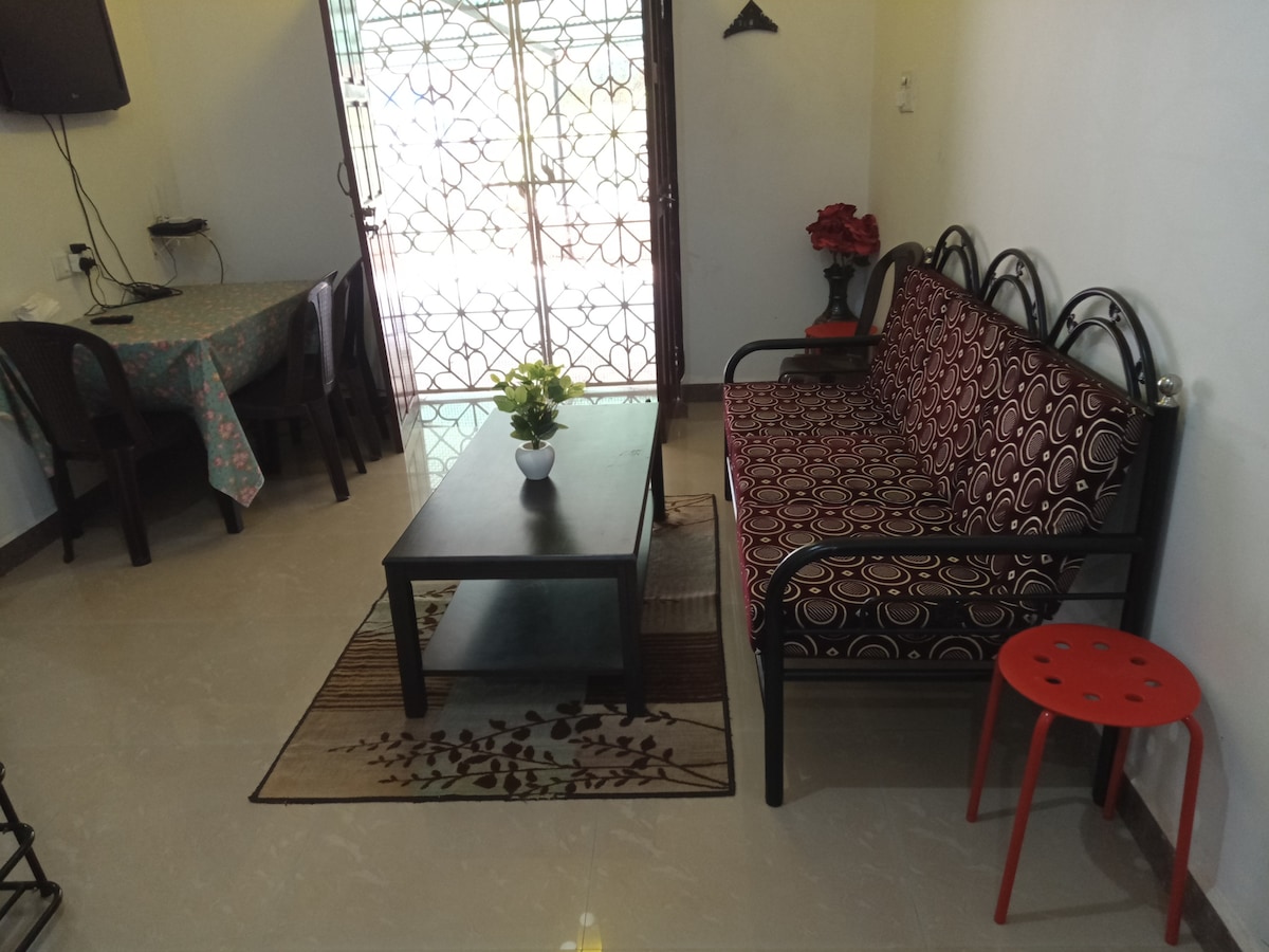 Furnished two bedroom Apt free two wheeler parking