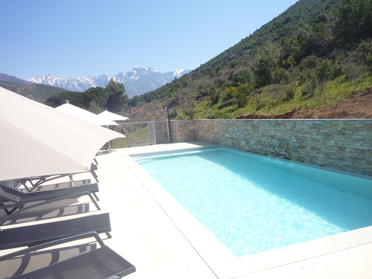 Gite 4 pers piscine clim wifi rivière 1 min