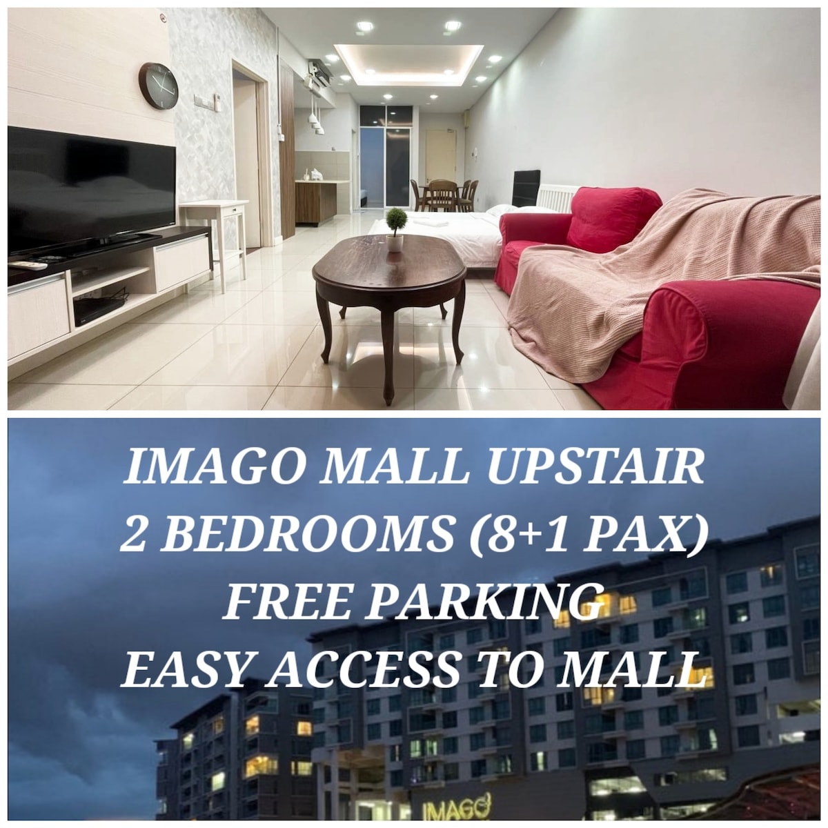D5 IMAGO Mall Kota Kinabalu-2 Bedroom Imago商场2房公寓