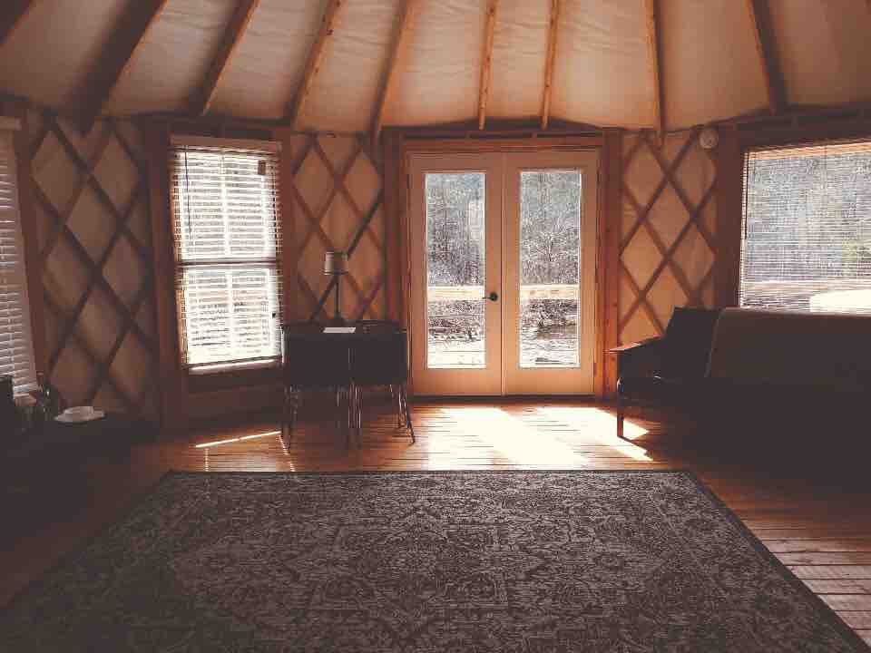 River front Yurt @ Brown Mountain Beach Resort, Y5