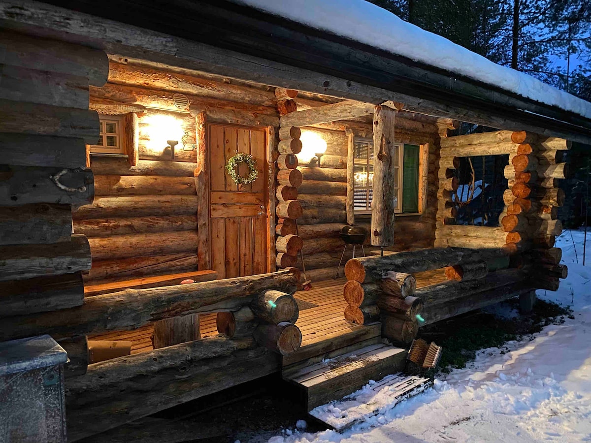 Ski-in log house by Suomu slopes, Kielashelmi