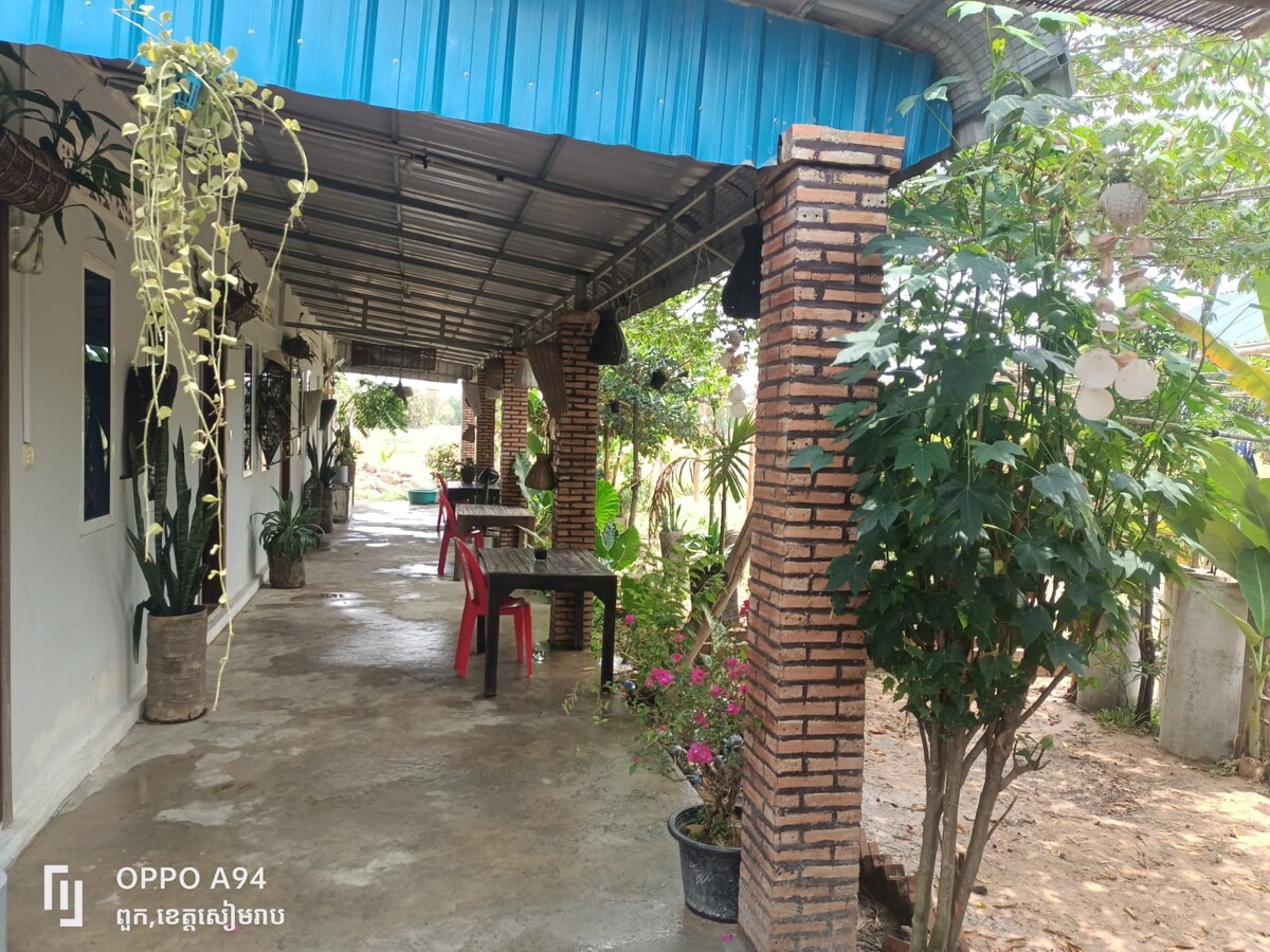 Siem Reap ，传统的柬埔寨寄宿家庭，