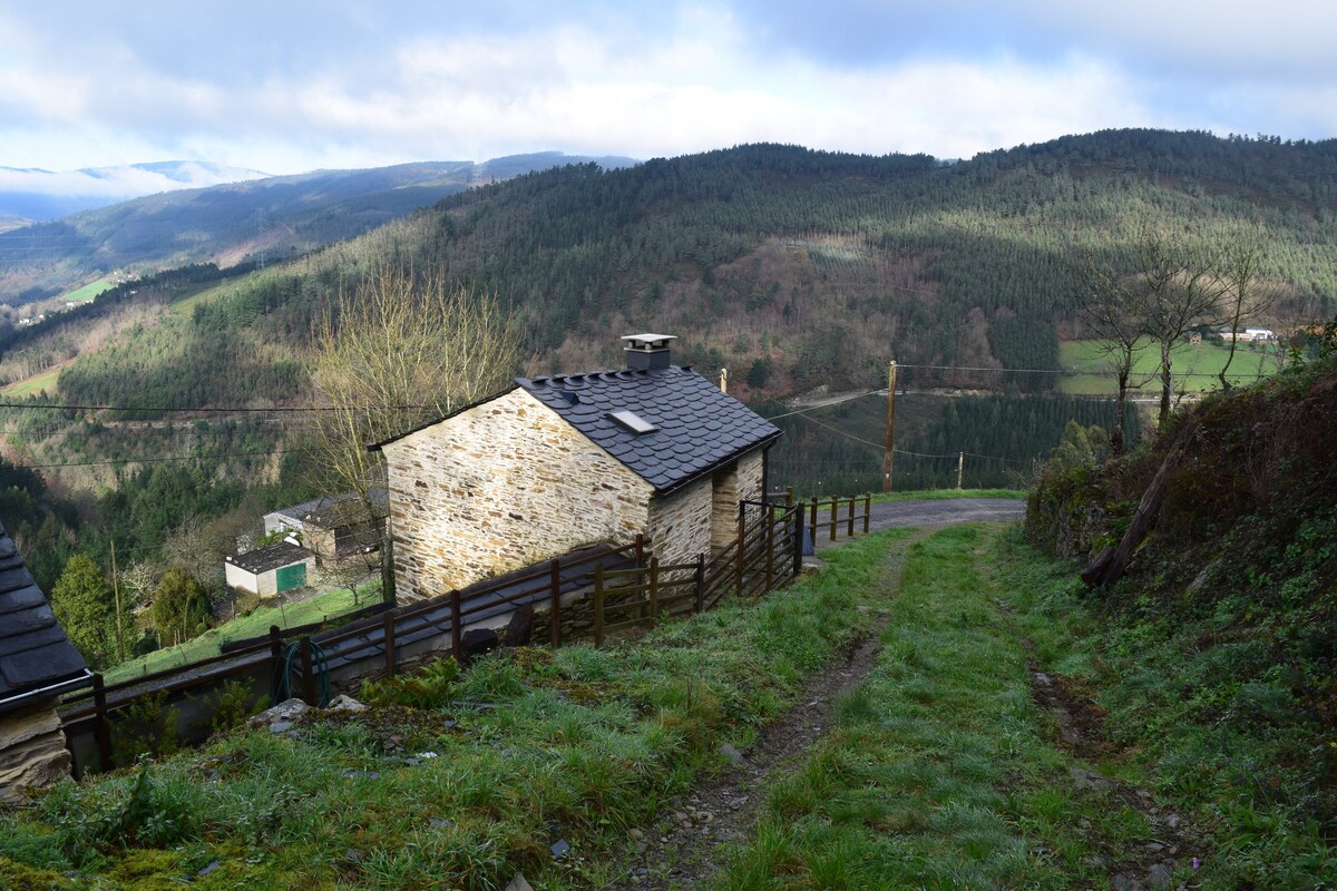 A Casiña (The Little House) in the Mountain