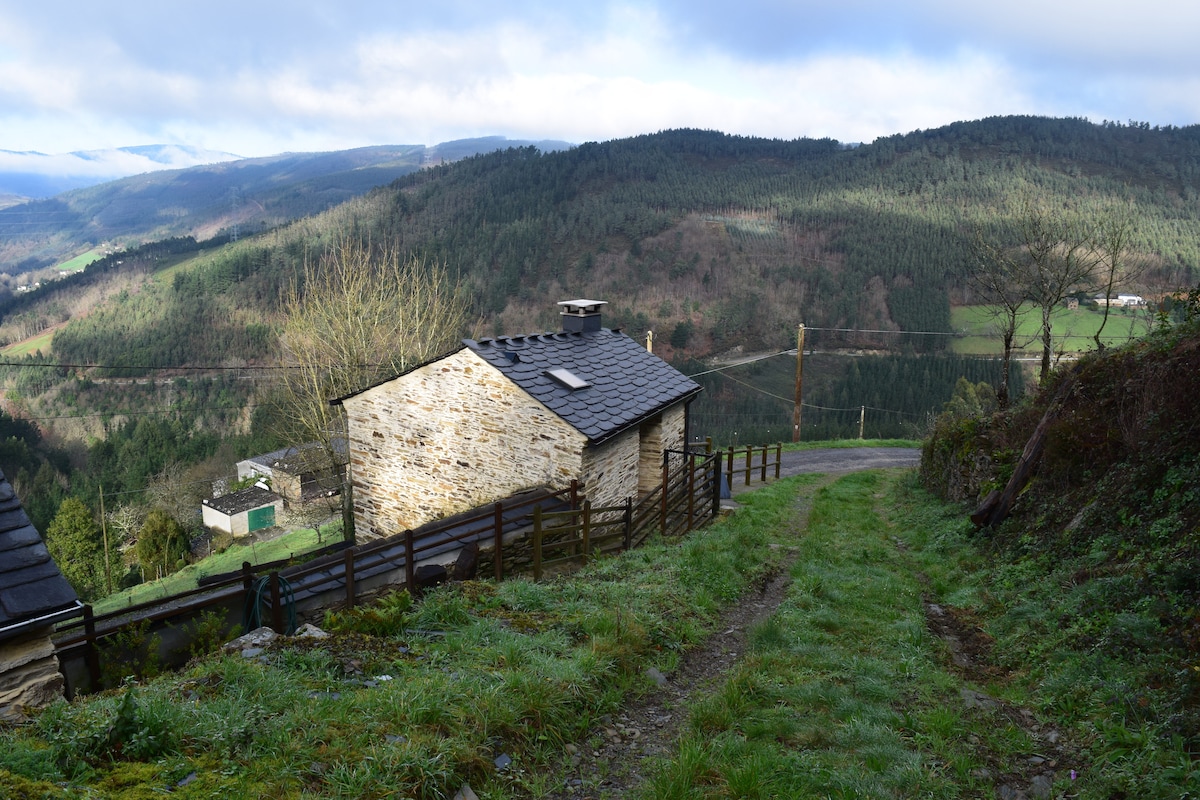 A Casiña (The Little House) in the Mountain