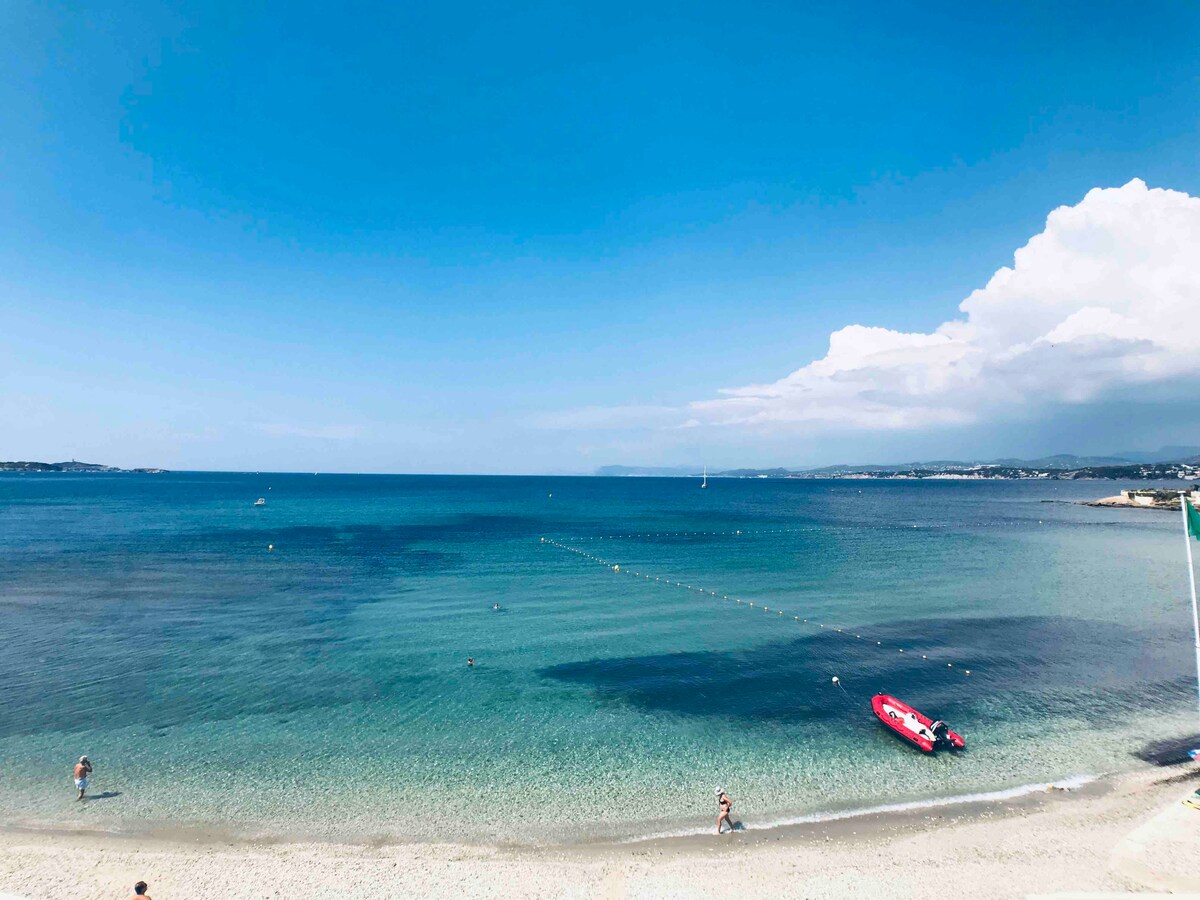 美丽的海景（无线网络、停车场、空调）