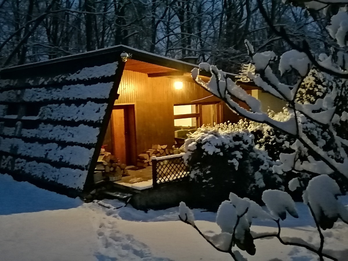 斜坡上的小屋