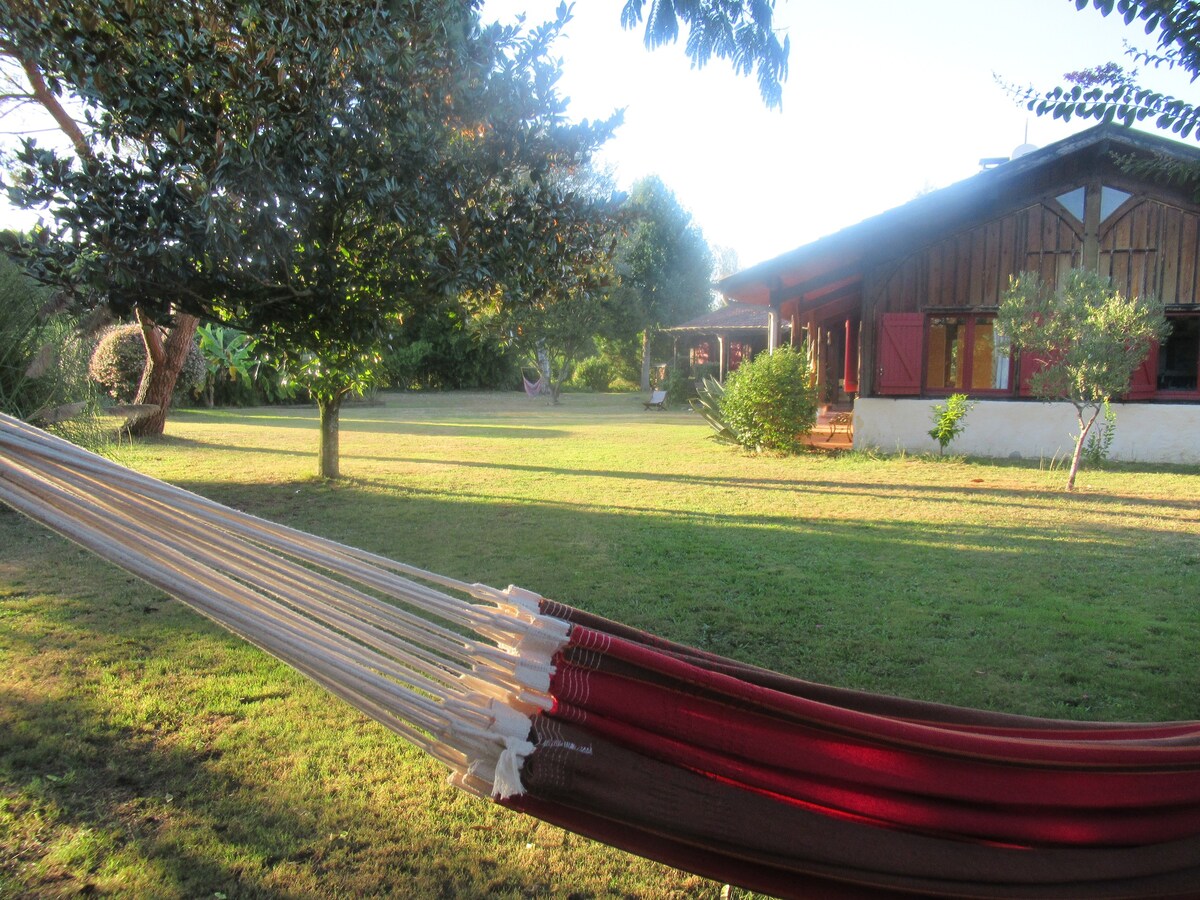 maison landaise avec piscine à Soustons.