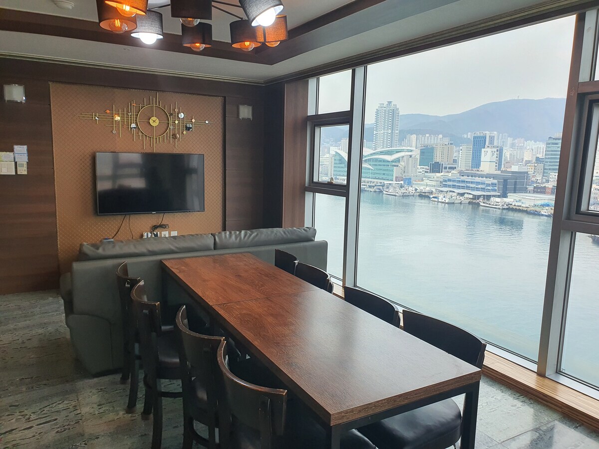 釜山港景观公寓 3居室房源，有2间卫生间
