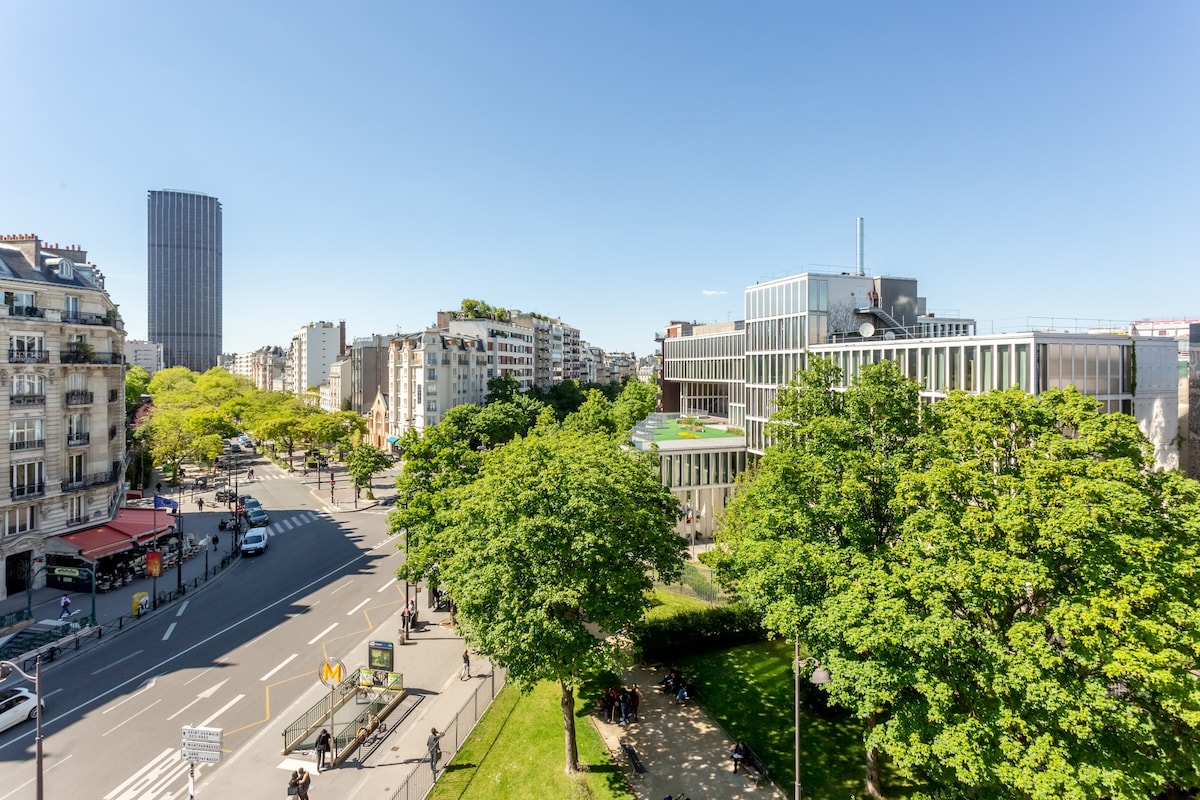 蒙帕纳斯（ Montparnasse ）景色迷人的舒适单间公寓