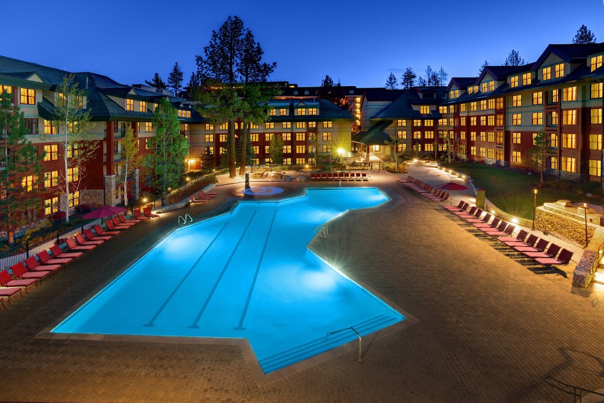 万豪太浩湖木屋（ Marriott Lake Tahoe Timber Lodge ） 3床/3个卫生间！