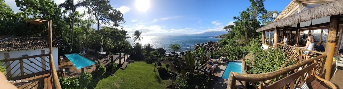 Ilhabela ，海滨，美丽， 3间套房，海景