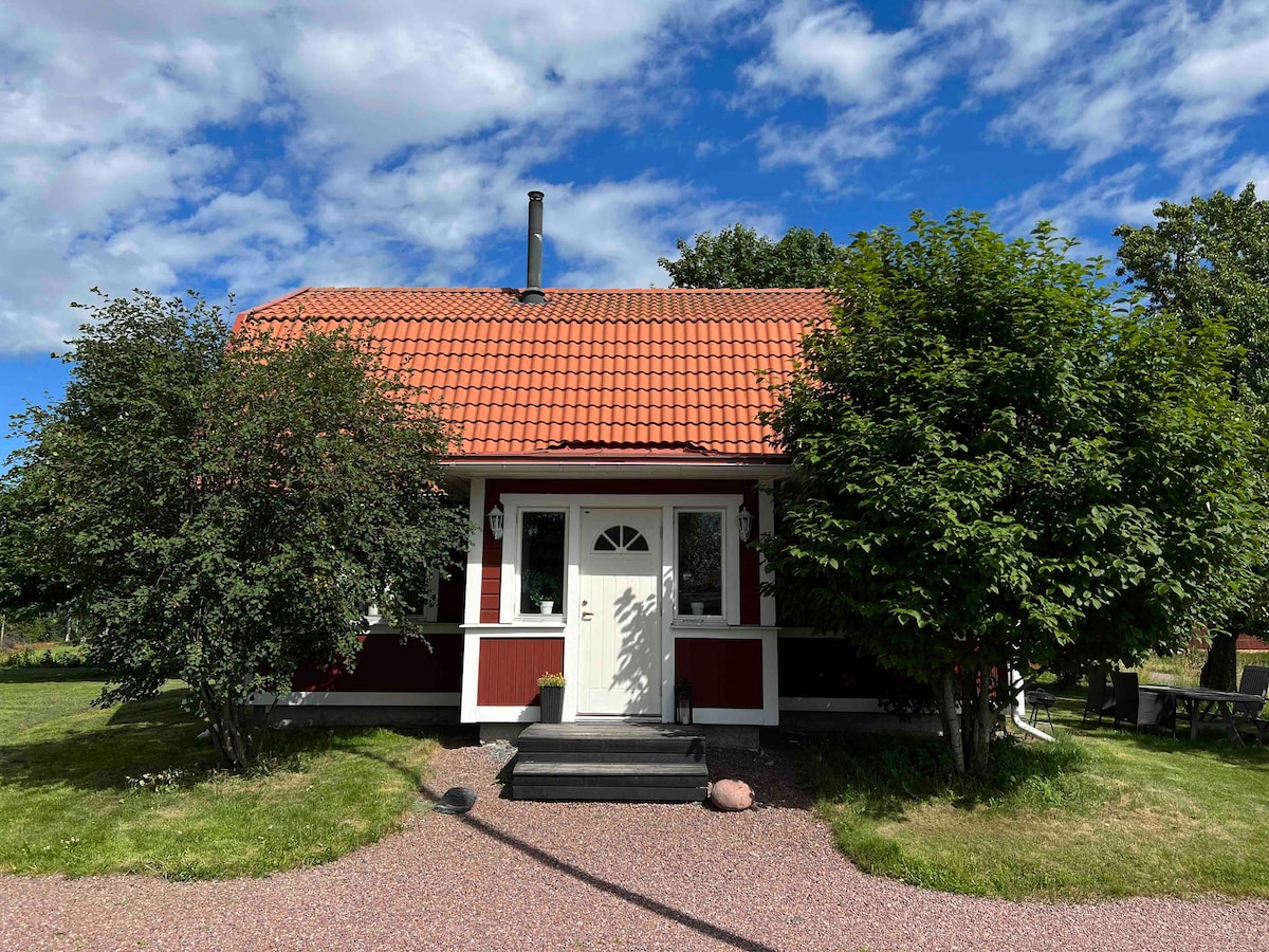 Dalälven River上的简约乡村小屋