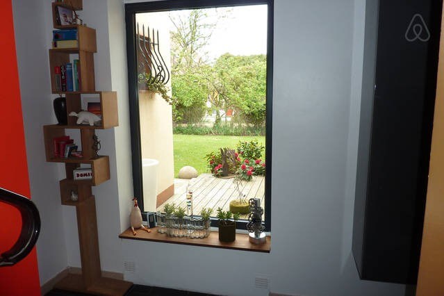 Chambre dans maison d'architecte