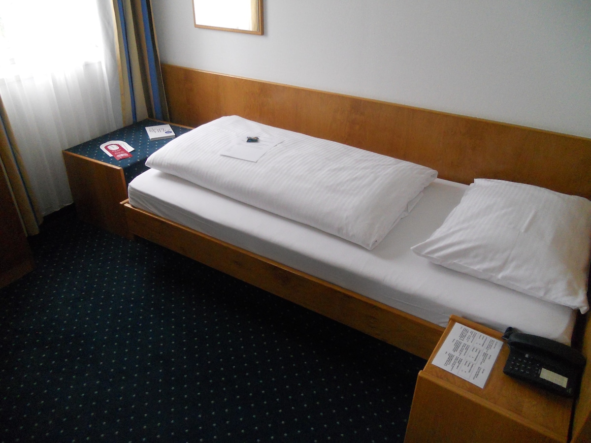 富图纳酒店（ Reutlingen ） ，带淋浴间和马桶的小单人房