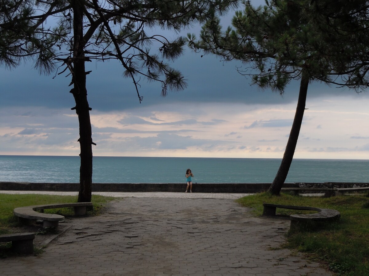 cool  2 bedroom flat on the beach