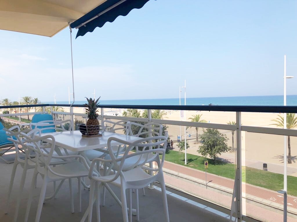 Gandia Playa  terrasse vue sur la mer