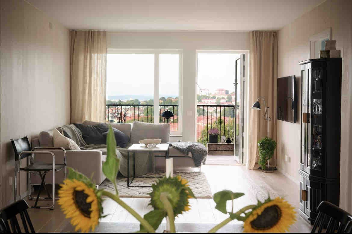 Nybyggd lägenhet i Göteborg med 2 balkonger!