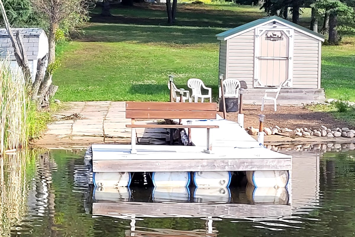 Rustic Retreat with private dock slip.