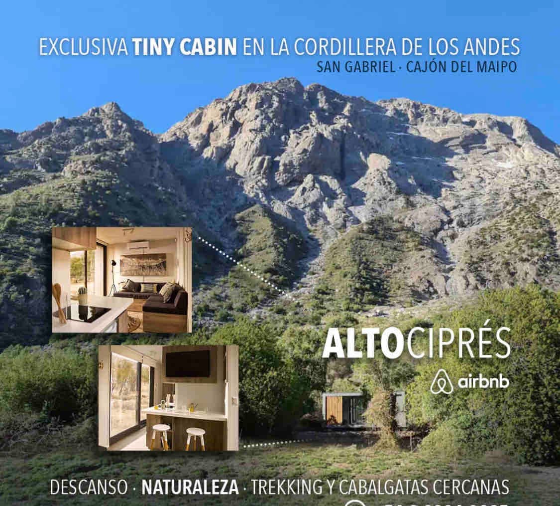 Exclusiva Tiny Cabin en la Cordillera de los Andes