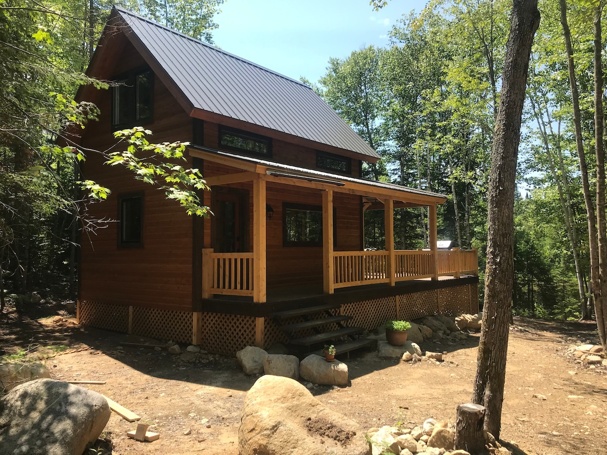 Chalet rustique sur petit lac privé