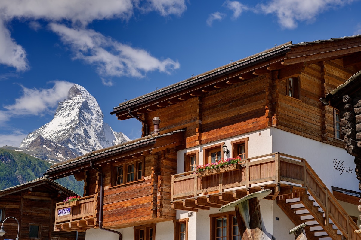 Chalet Ulysse Zermatt迷人舒适的12位房客