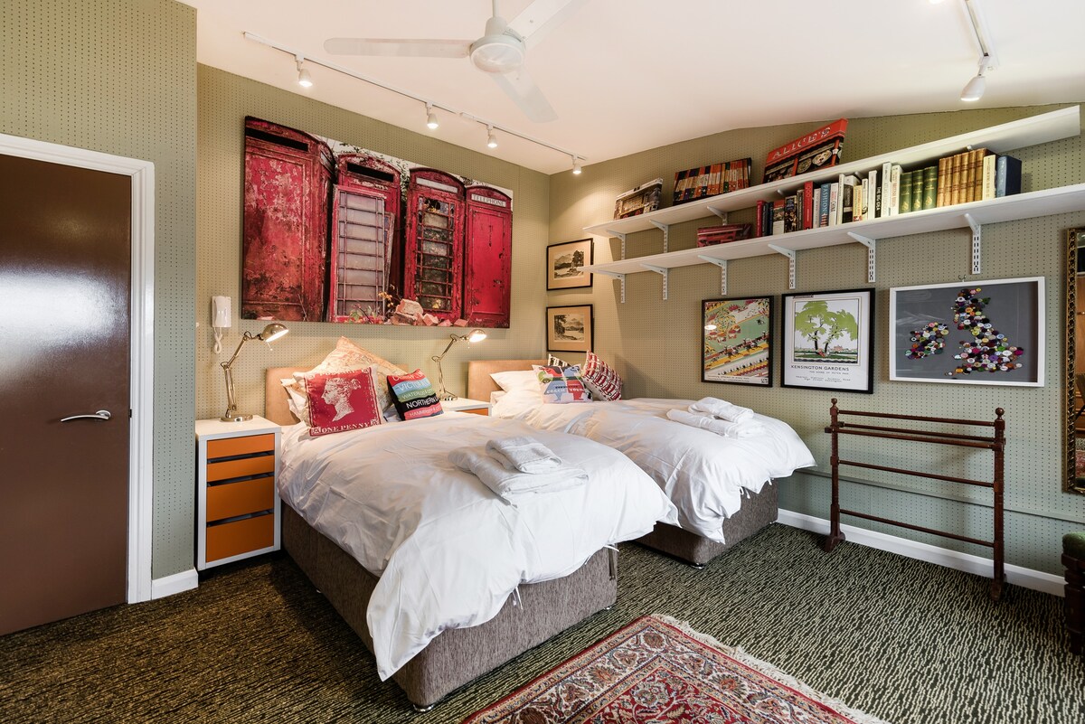 波多贝洛（ Portobello ）宽敞舒适、安静的加大双人床/双床房