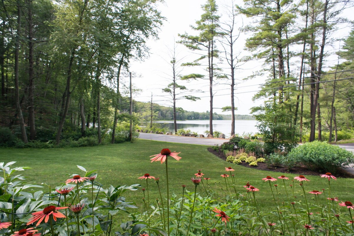 Spectacular pond view, suite on conservation land