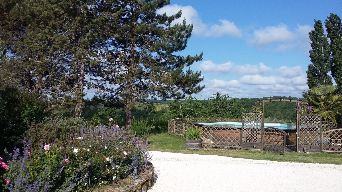 Gîte**** 8 pers piscine Clé Verte près St Emilion