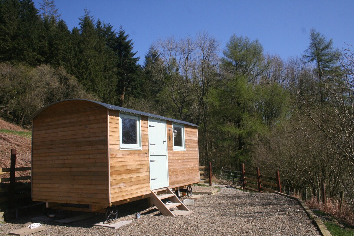 Ludlow附近的Monstay Farm Shepherd Hut - Greenfinch