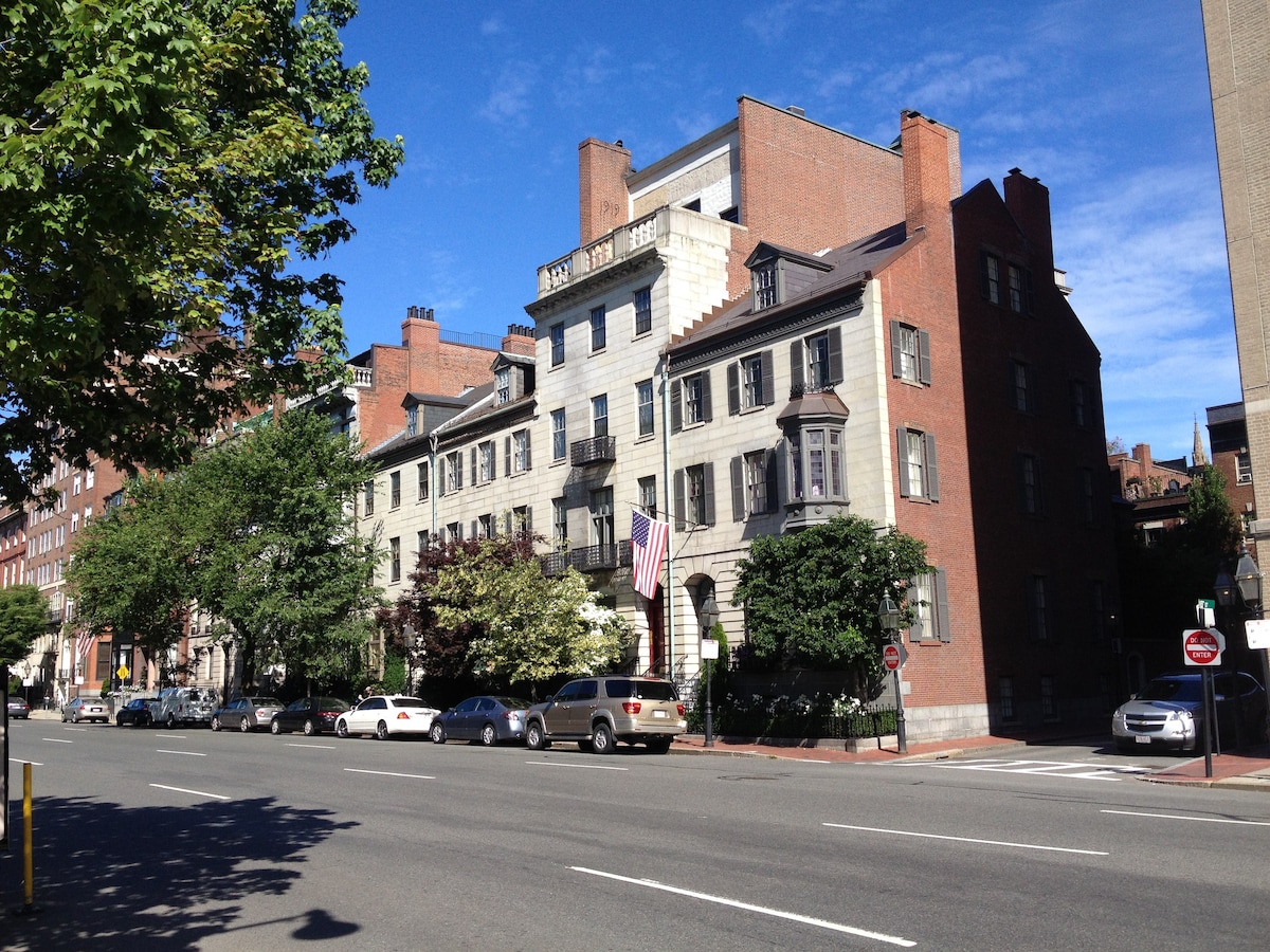 波士顿美丽的灯塔山联排别墅公寓