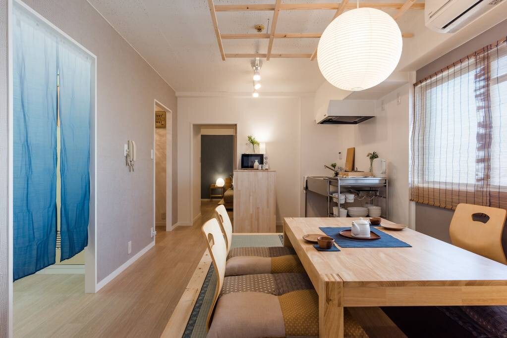 新宿设计师公寓，宽敞2卧室，东京4