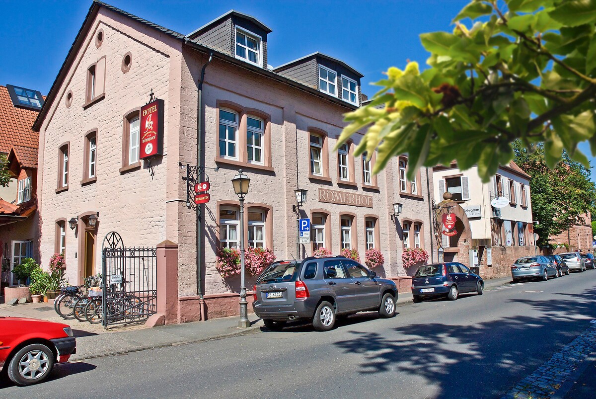 Landgasthaus Hotel Römerhof （ Obernburg/Main ） ，带无线网络的单人房主屋