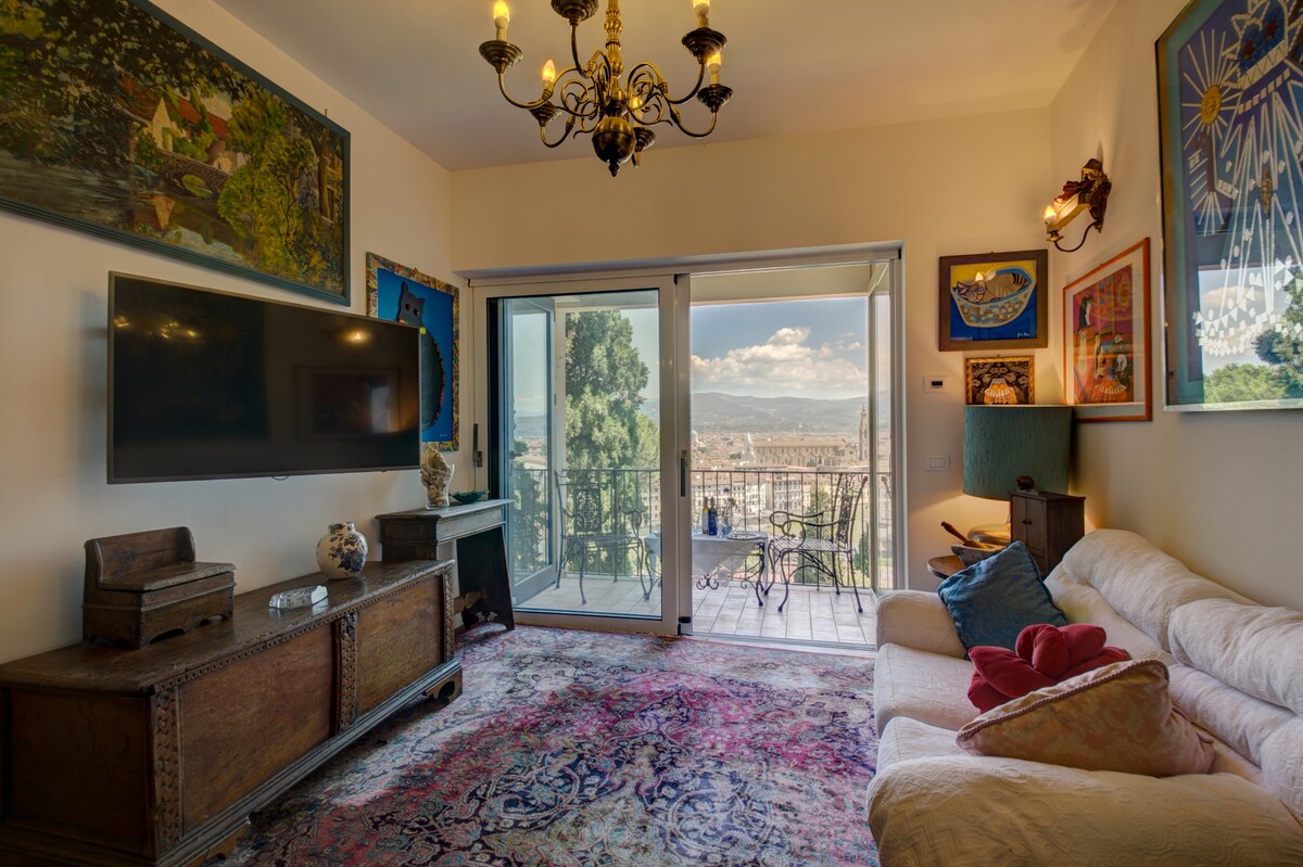优雅公寓，俯瞰佛罗伦萨美景