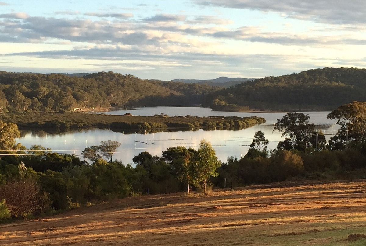 潘布拉湖（ Pambula Lake ）和海滩附近的5英亩区域，适合携带宠物入