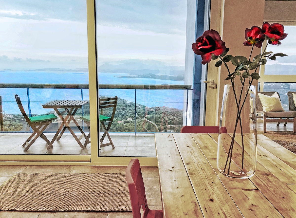 House Sienna, Corfiot Riviera, Views! Corfu Greece