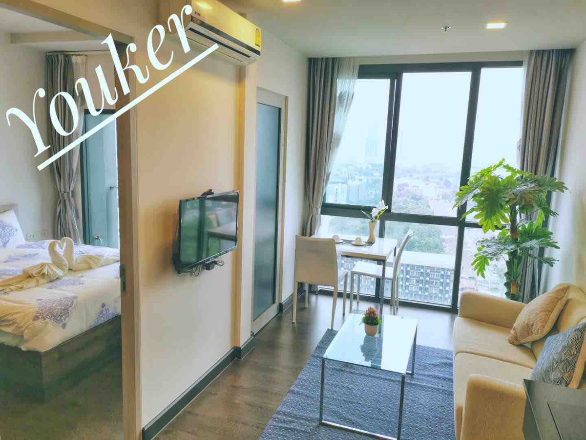Youker Pattaya posh#精装酒店式公寓，高楼层，infinity pool