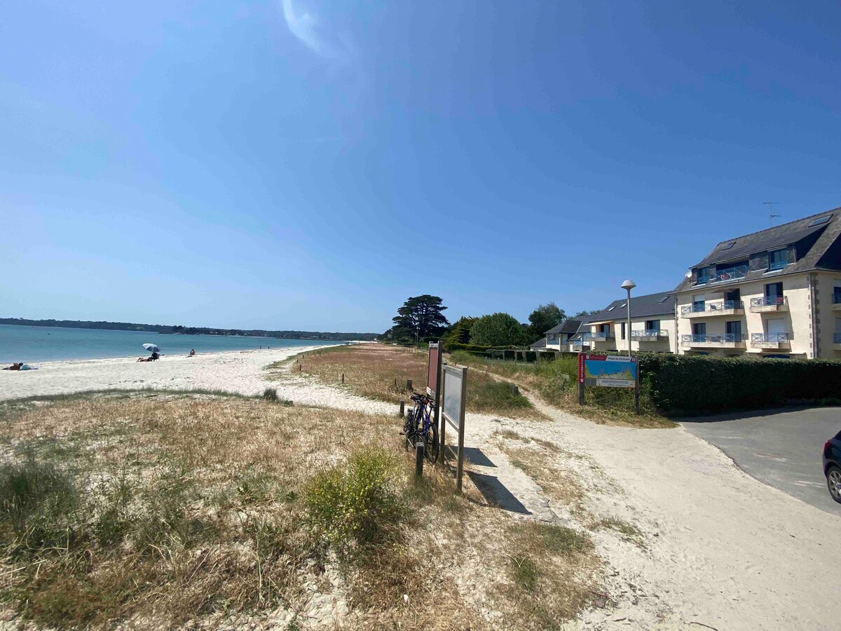 T2 *** VUE MER jardin privatif direct plage WIFI