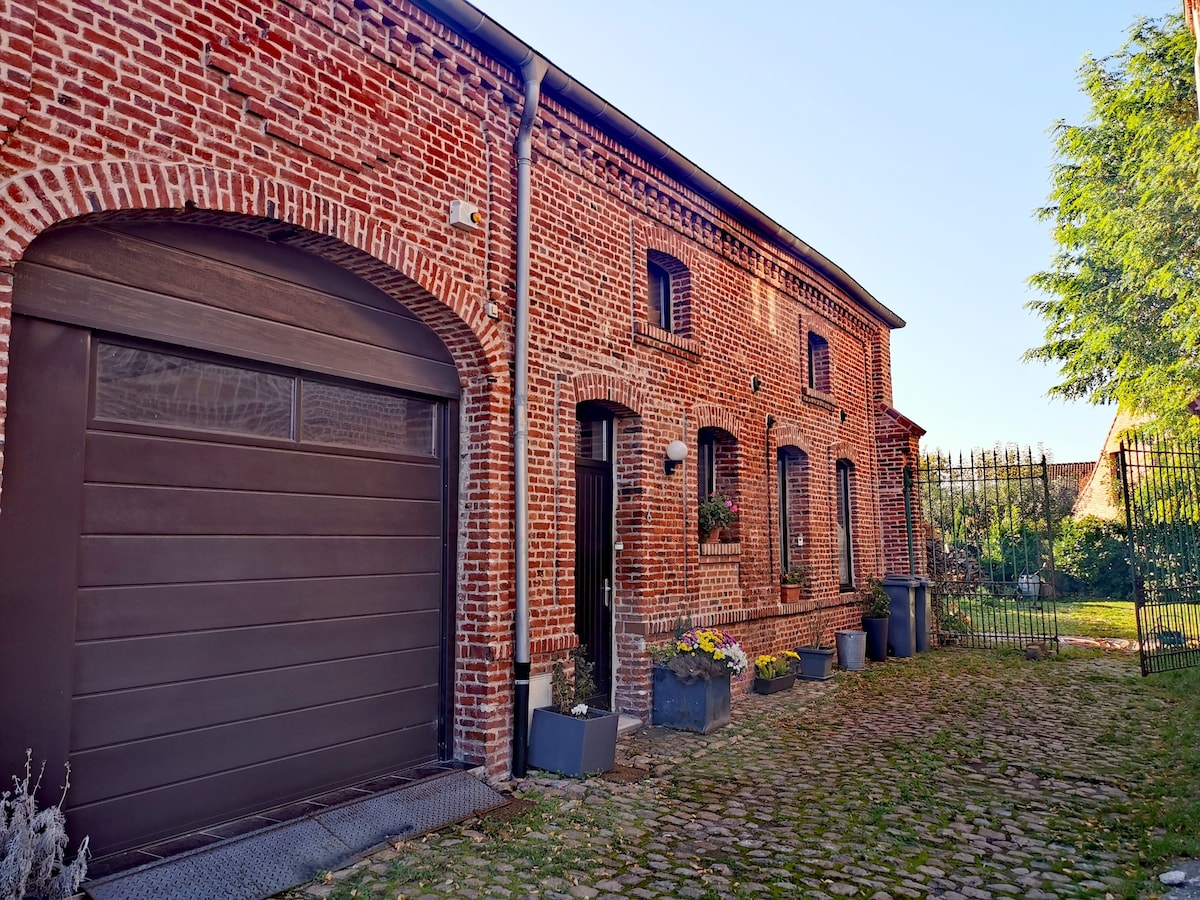 Ancienne grange style loft campagne proche Lille